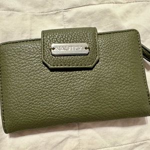 Olive green nautical wallet